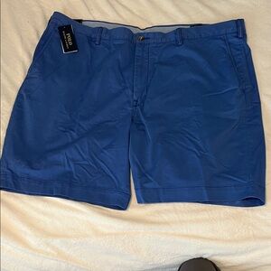 NWT Polo by Ralph Lauren Men's Vibrant Blue Flat Front Shorts